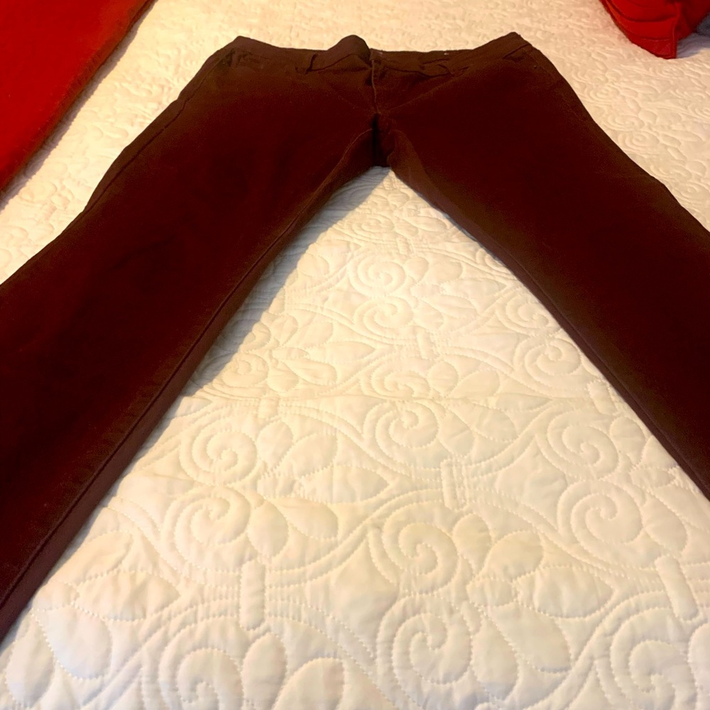Burgandy jeans NWOT. Size 16